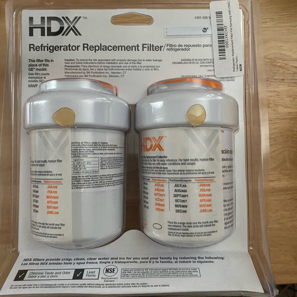 HDX refrigerator replacement filter value pack